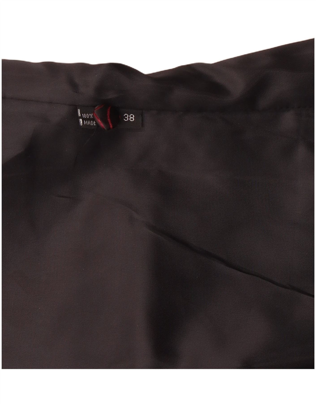 Vintage Damen Weste EU 38 Medium Schwarz Paisley Polyester