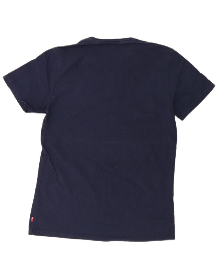 LEVI'S Mens Graphic T-Shirt Top Medium Navy Blue