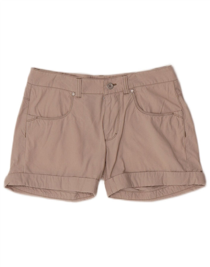 Champion Damen-Freizeitshorts, Größe S, W28, Beige, Hahnentrittmuster
