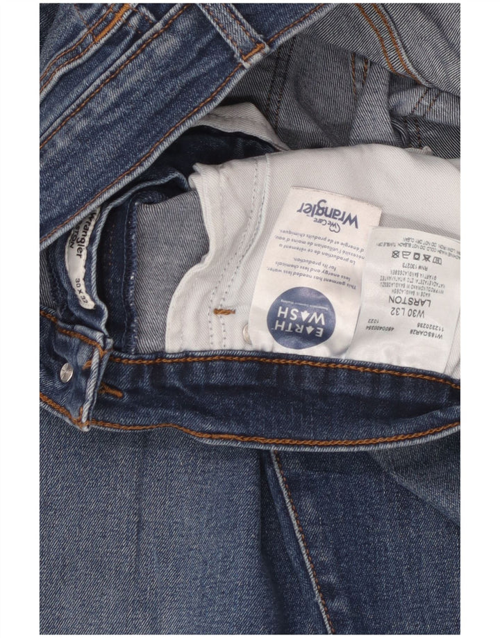 Wrangler Herren Larston Slim Jeans W30 L28 Blaue Baumwolle