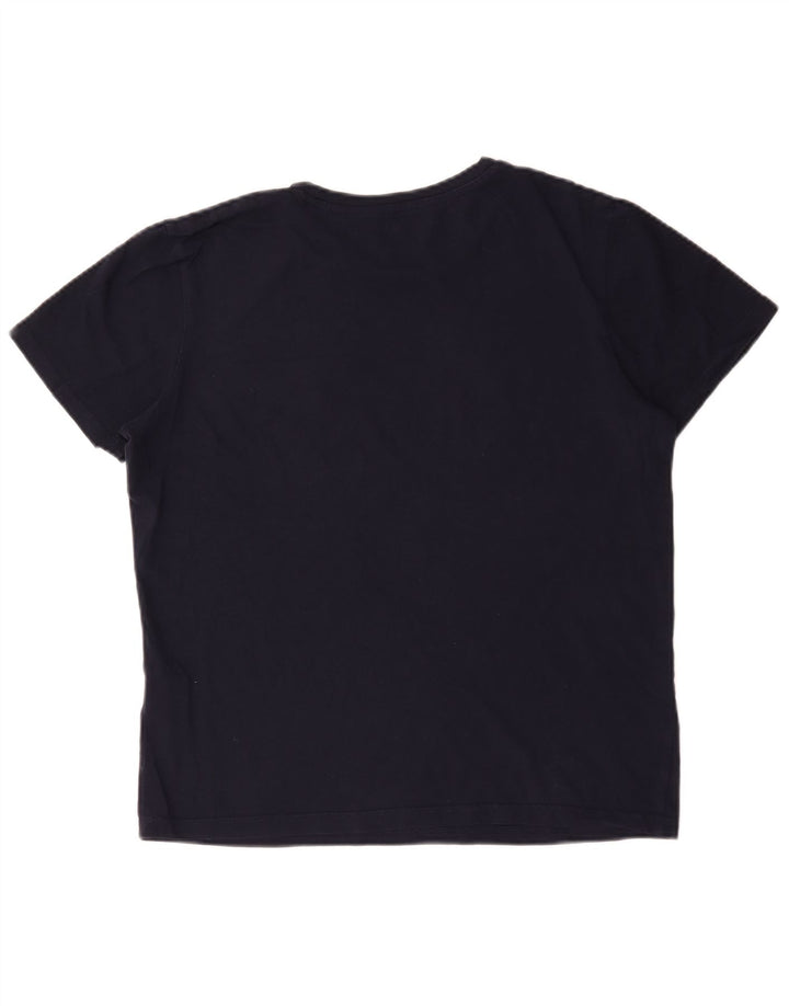 Jack & Jones Herren-T-Shirt mit Grafik, mittlere Marineblau-Baumwolle