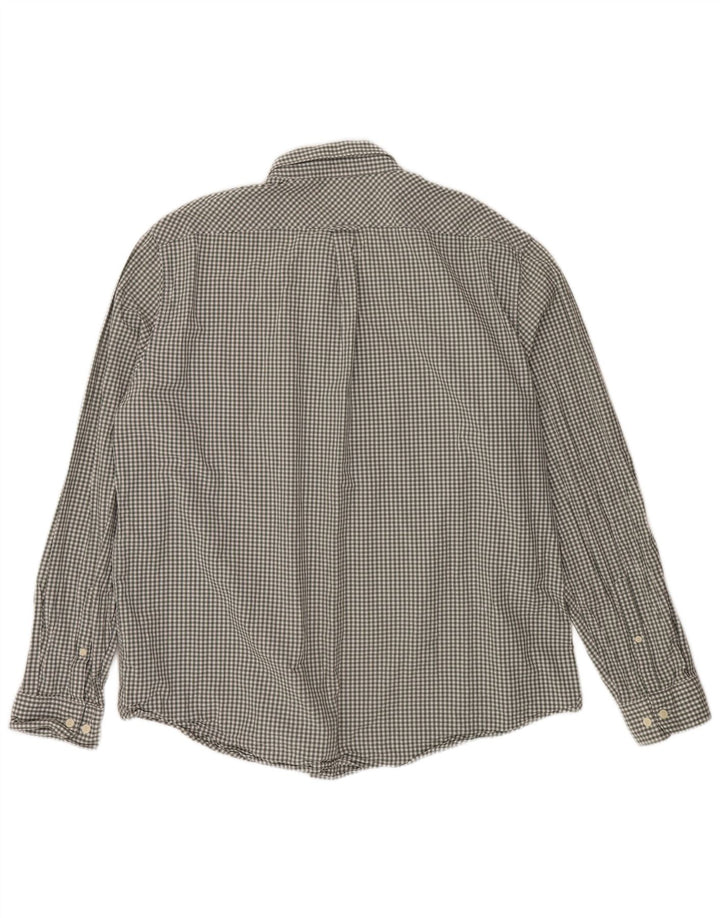 TIMBERLAND Herren-Hemd mit normaler Passform, 3XL, grüne Gingham-Baumwolle