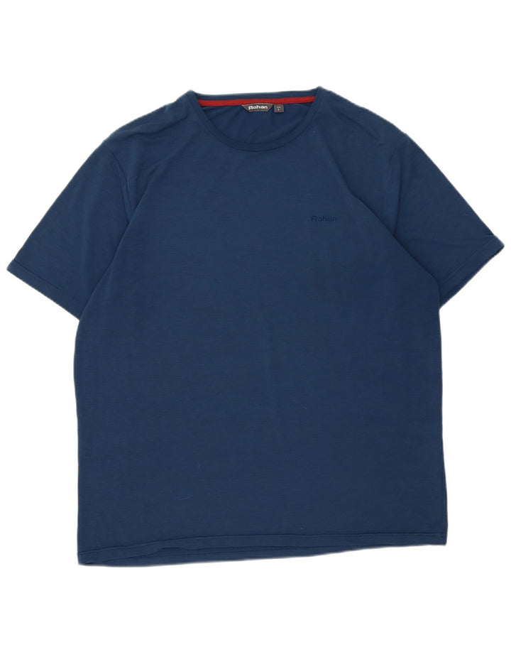 Rohan Herren T-Shirt Top Large Marineblau Polyester