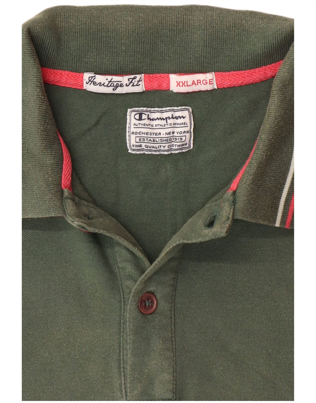 CHAMPION Herren Heritage Fit Poloshirt 2XL Grün