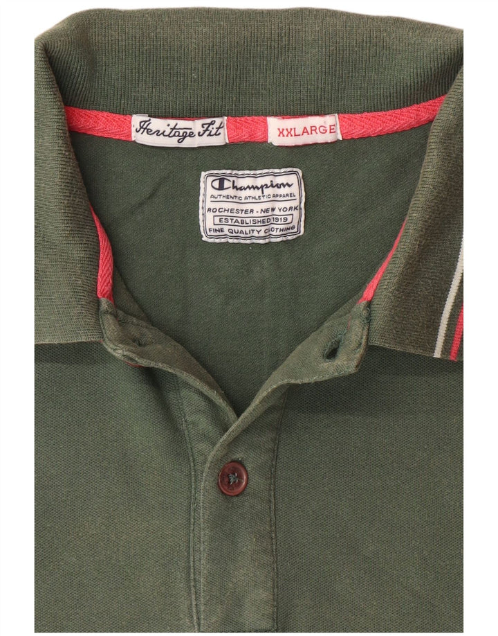 CHAMPION Herren Heritage Fit Poloshirt 2XL Grün