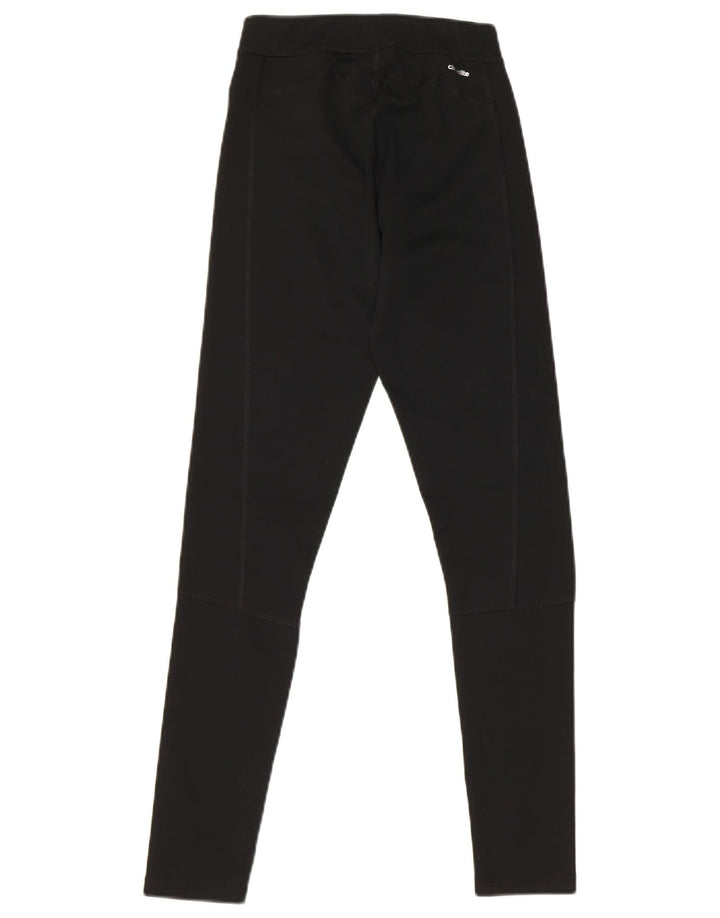 Adidas Damen Climalite Leggings UK 4 XS Schwarz Polyester