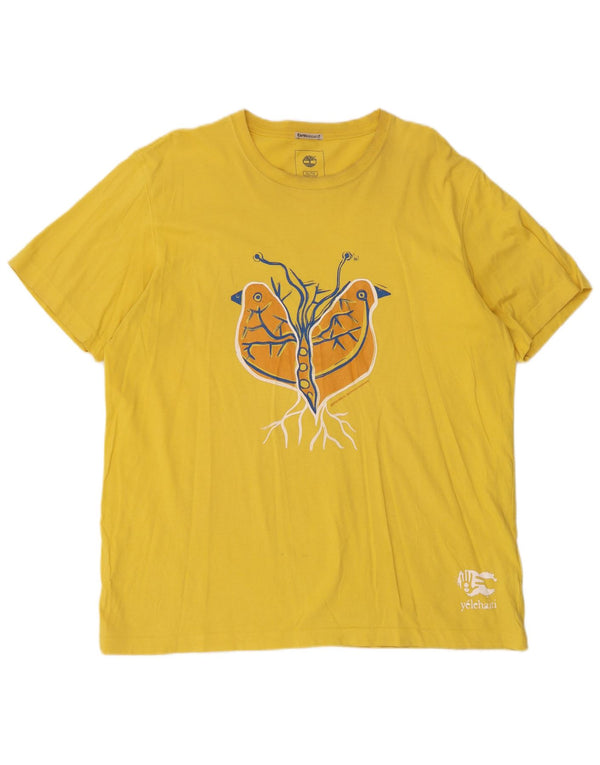 Timberland Herren Earthkeepers Regular Fit Graphic T-Shirt Top XL Gelb