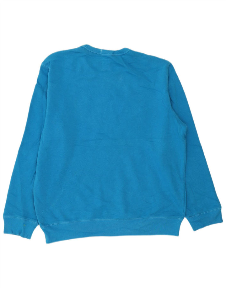 Gap Herren-Sweatshirt mit Grafik, groß, aus blauer Baumwolle