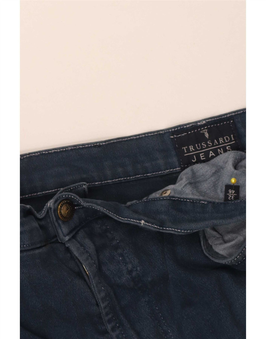 Trussardi Damen Tapered Jeans IT 46 Large W32 L28 Blau