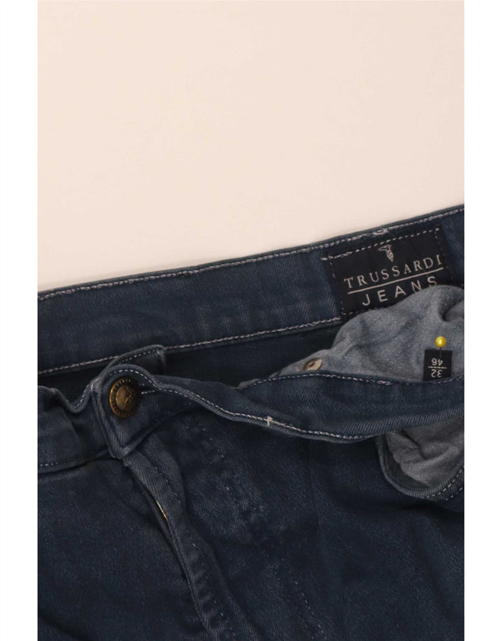 Trussardi Damen Tapered Jeans IT 46 Large W32 L28 Blau