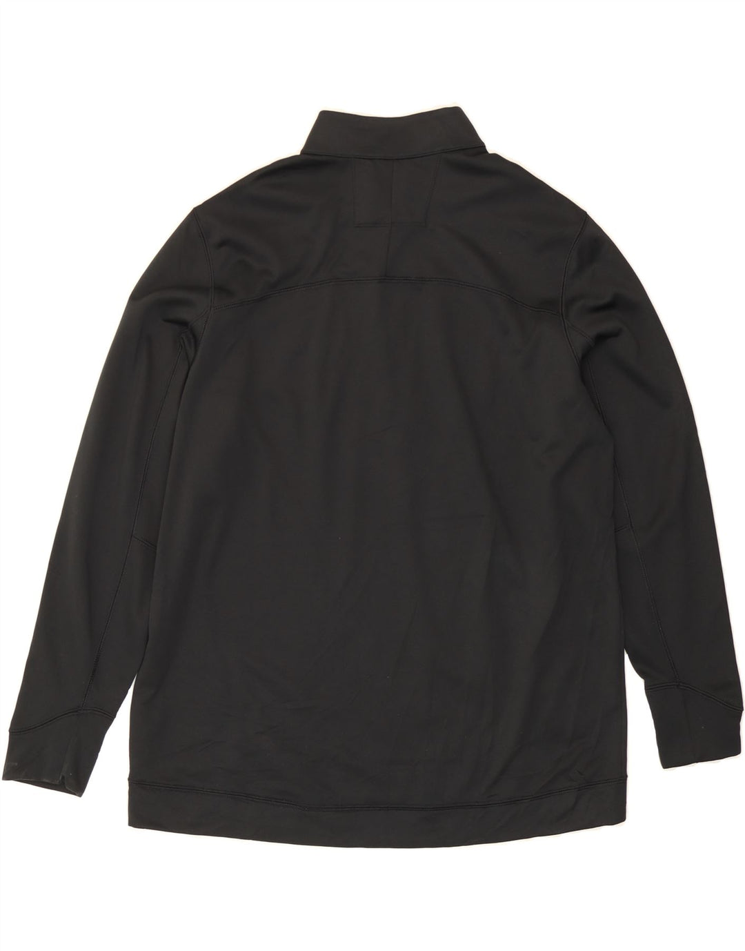 NIKE Mens Brownsburg Zip Neck Pullover Tracksuit Top XL Black Polyester Vintage Nike and Second-Hand Nike from Messina Hembry 