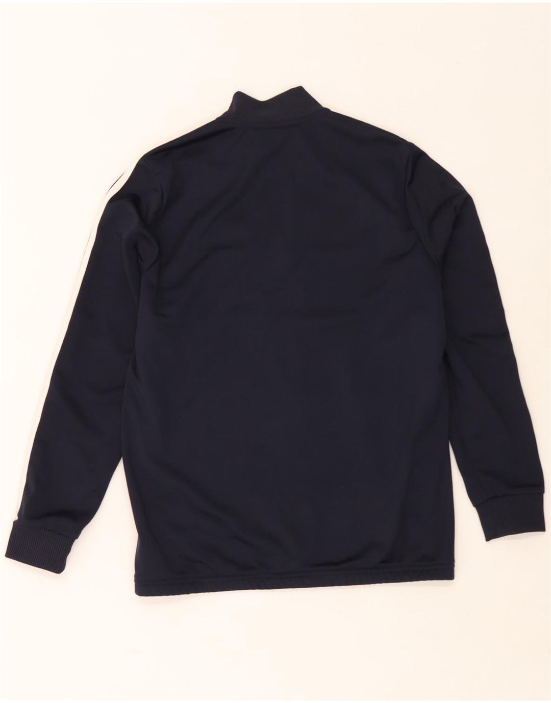 Adidas Jungen-Trainingsanzug-Top-Jacke, 13–14 Jahre, blaues Colourblock-Polyester