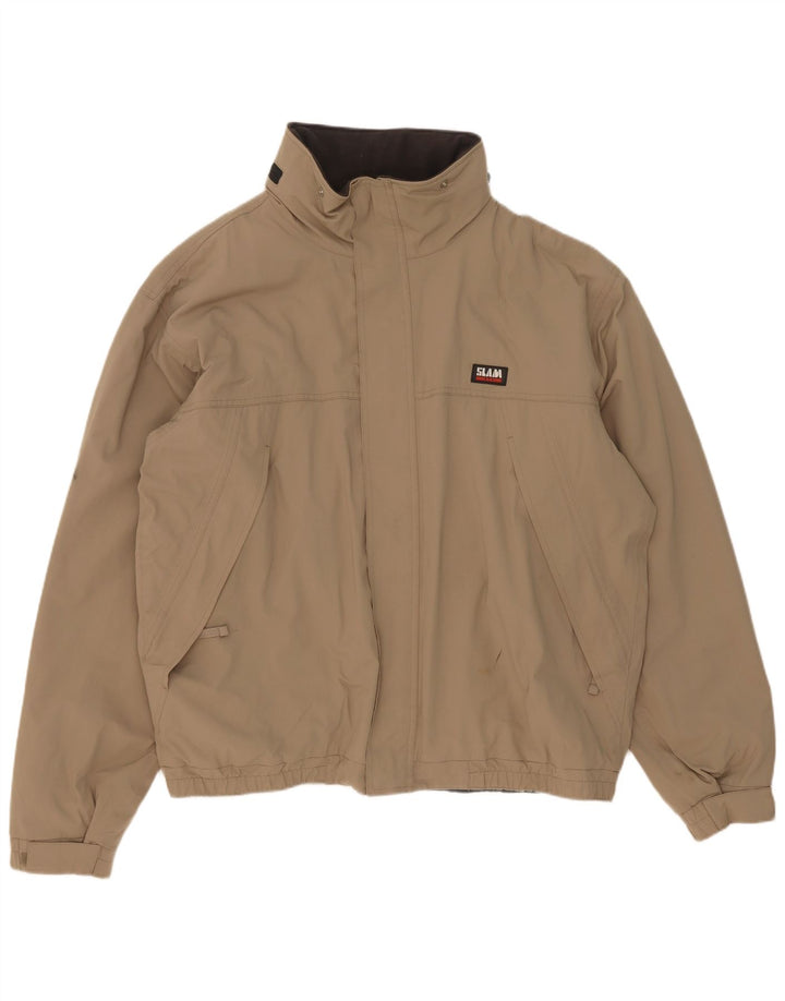 Slam Herren Bomberjacke UK 44 2XL Beige Nylon