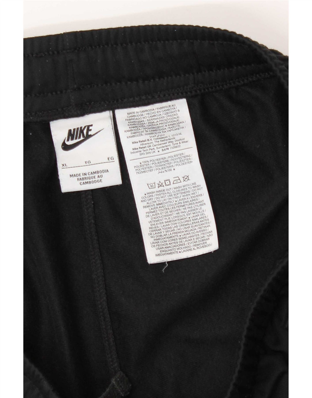 Nike Herren-Trainingshose, Jogginghose, XL, Schwarz, Polyester