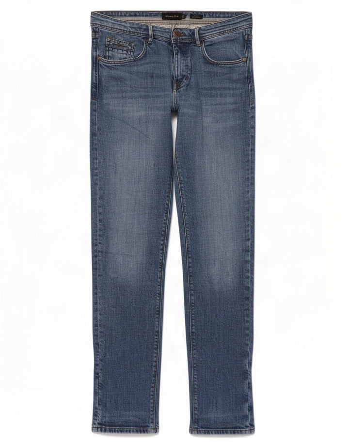 Massimo Dutti Herren Slim Jeans EU 40 Medium W31 L32 Blau