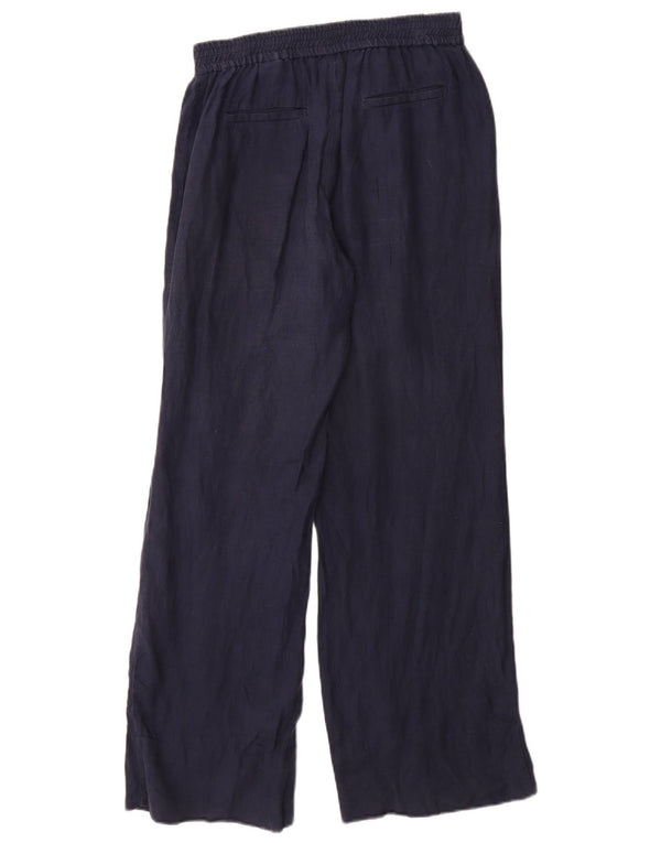 Zara Damen-Freizeithose mit lockerer Passform, Größe S, W26, L31, Marineblau