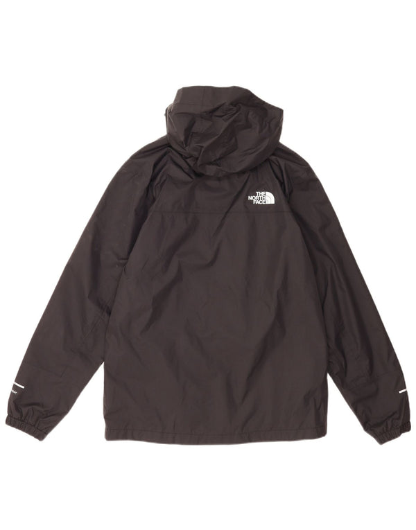 The North Face Jungen-Regenjacke mit Kapuze, 14–15 Jahre, XL, schwarzes Nylon