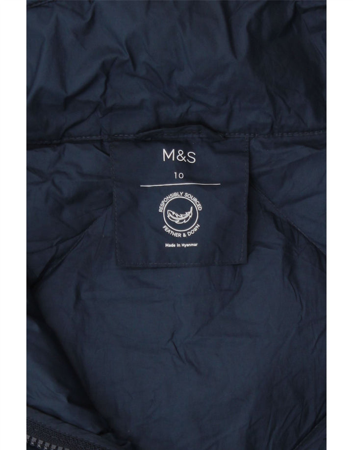 Marks & Spencer Damen Übergroße wattierte Jacke UK 10 Small Marineblau