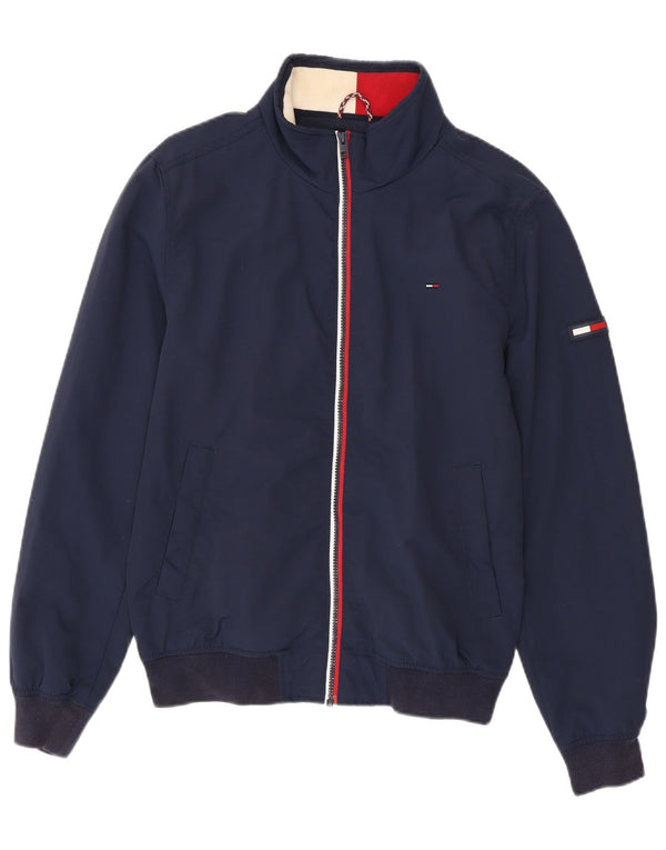 Tommy Hilfiger Herren Bomberjacke UK 38 Medium Navy Blue Polyamid