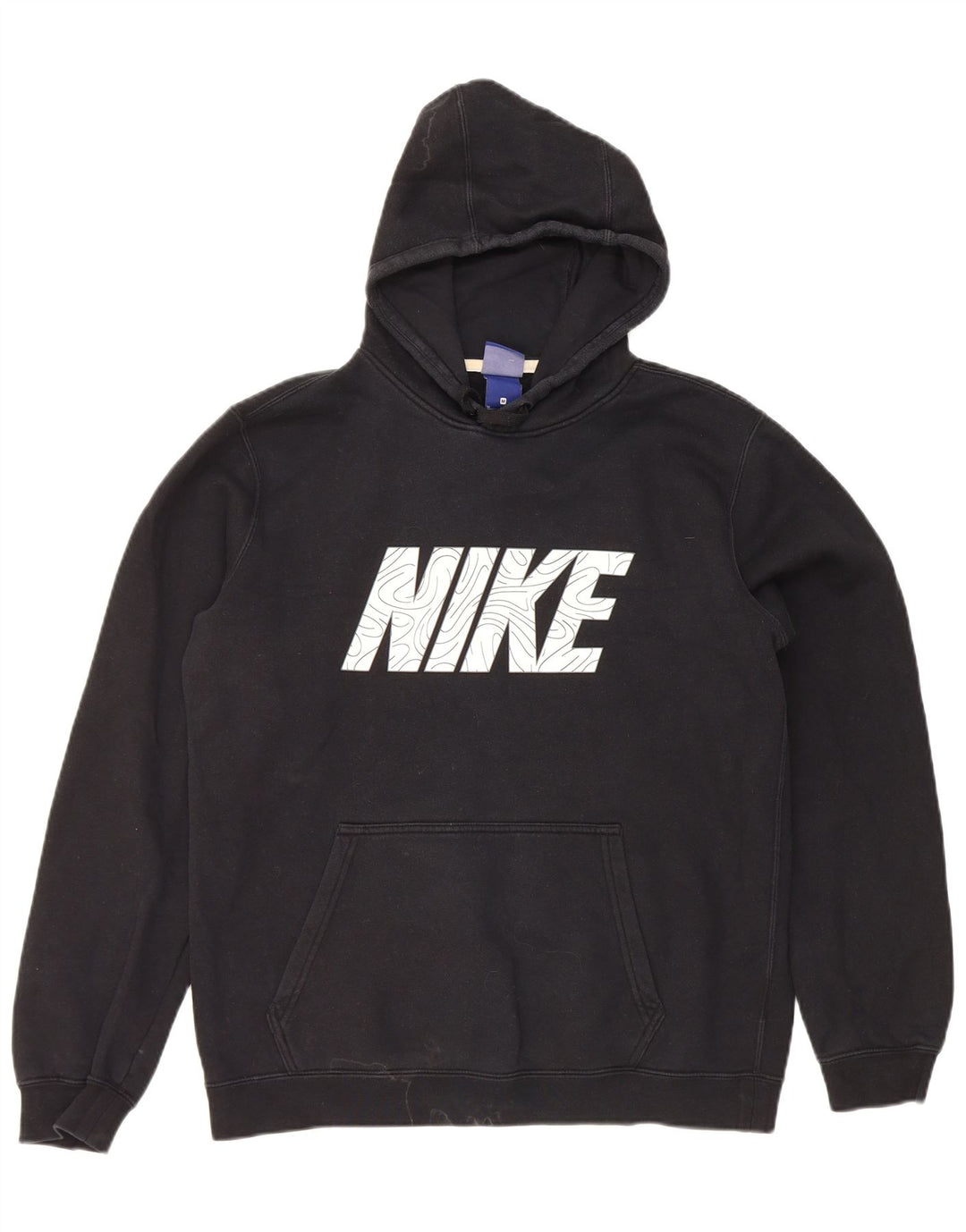 Nike Herren-Kapuzenpullover mit Grafik, mittelschwarz, Baumwolle