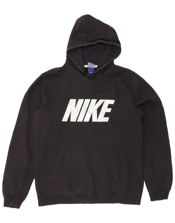 Nike Herren-Kapuzenpullover mit Grafik, mittelschwarz, Baumwolle