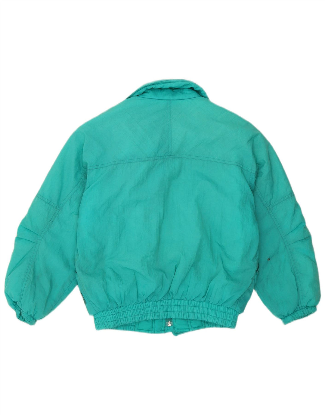 Belfe Mädchen-Skijacke in Übergröße mit Grafik, 10–11 Jahre, grünes Polyamid, 80er-Jahre