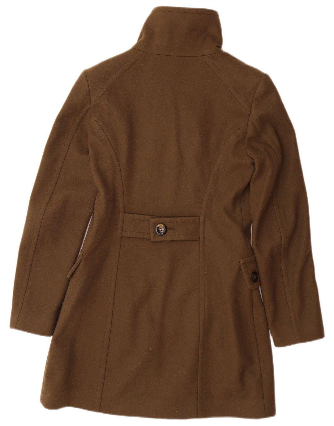 BENETTON Damenmantel UK 8 Small Braune Wolle