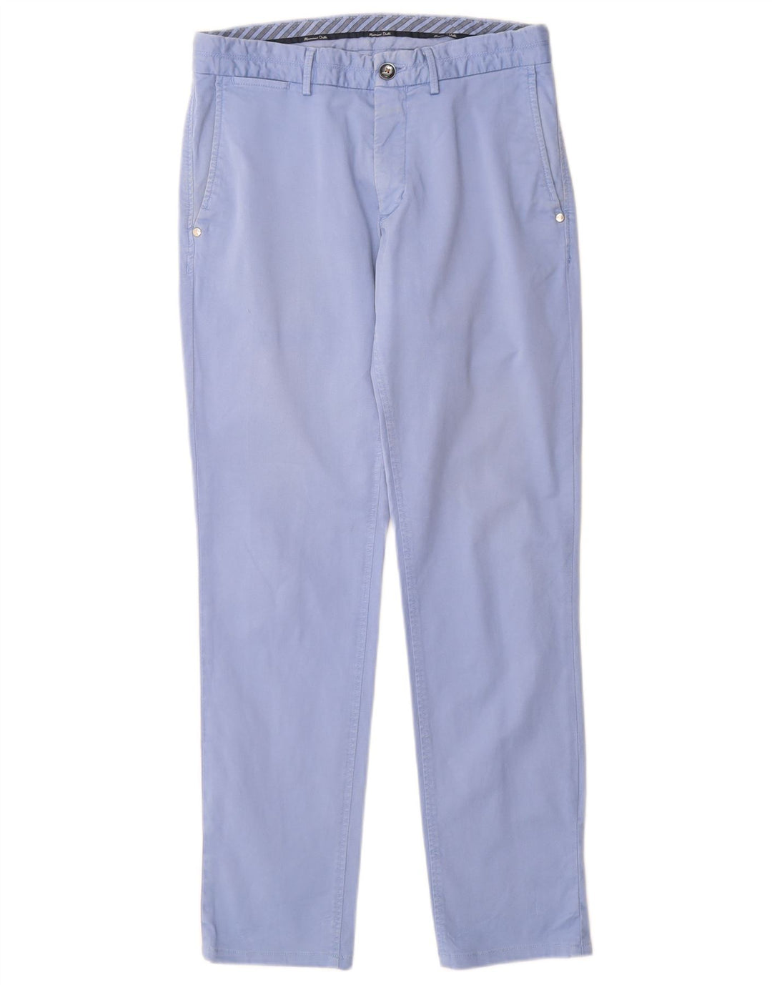 MASSIMO DUTTI Herren Slim Fit Chinohose EU 38 Small W30 L30 Blau