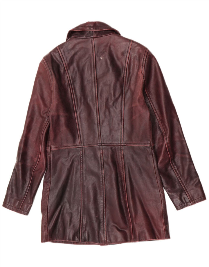 Gipsy by Mauritius Damen Ledermantel UK 12 Medium Burgund