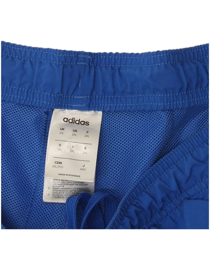 ADIDAS Herren Sportshorts 2XL Blau Polyester