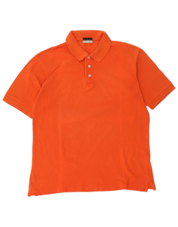 Belfe & Herren Poloshirt Mittelorange