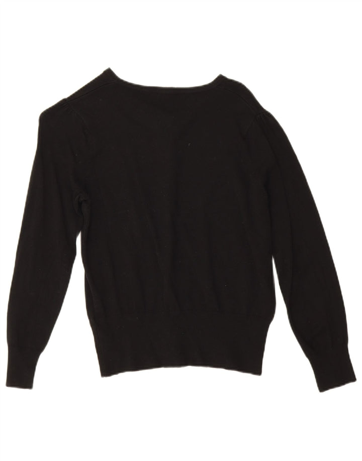 Marks & Spencer Damen-Cardigan-Pullover UK 12 Mittelschwarze Viskose