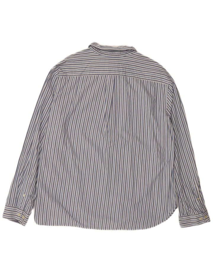 Dockers Herrenhemd 2XL blau gestreift aus Baumwolle