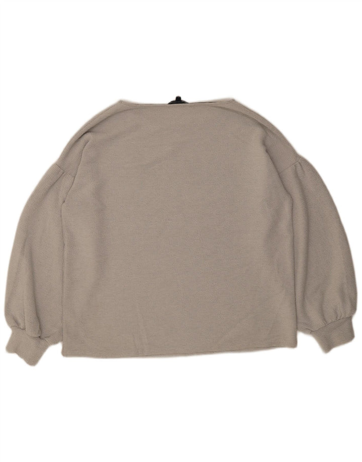 French Connection Damen-Pullover mit U-Boot-Ausschnitt, Gr. 16, Grau