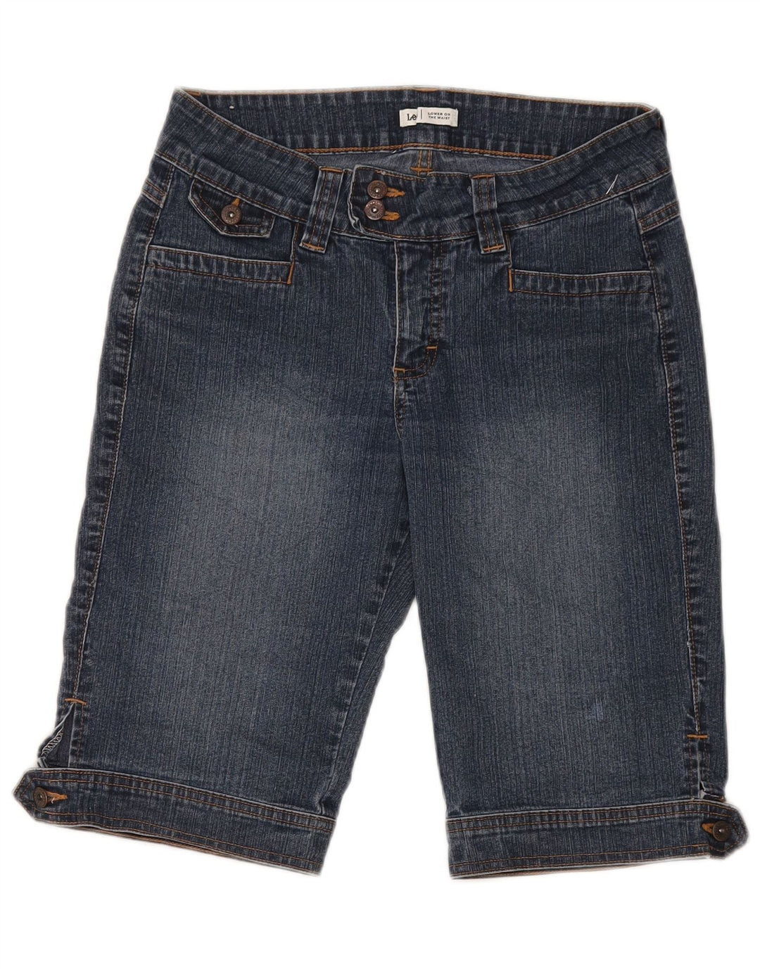 Lee Damen Jeansshorts US 6 Medium W28 Blaue Baumwolle