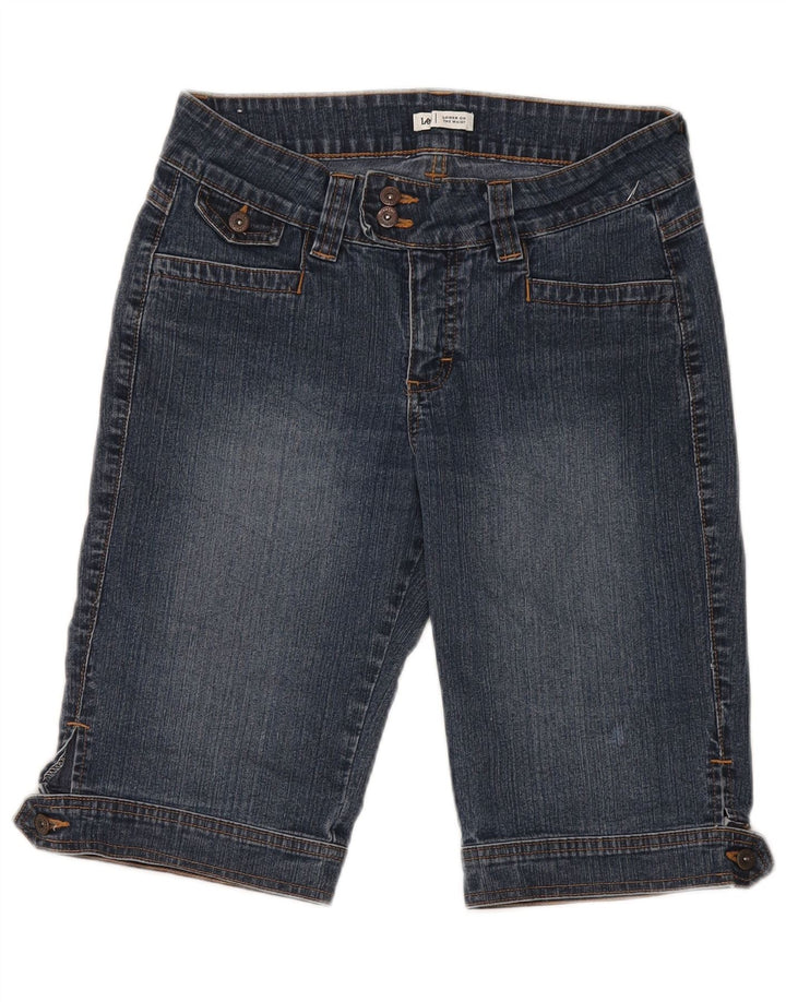 Lee Damen Jeansshorts US 6 Medium W28 Blaue Baumwolle