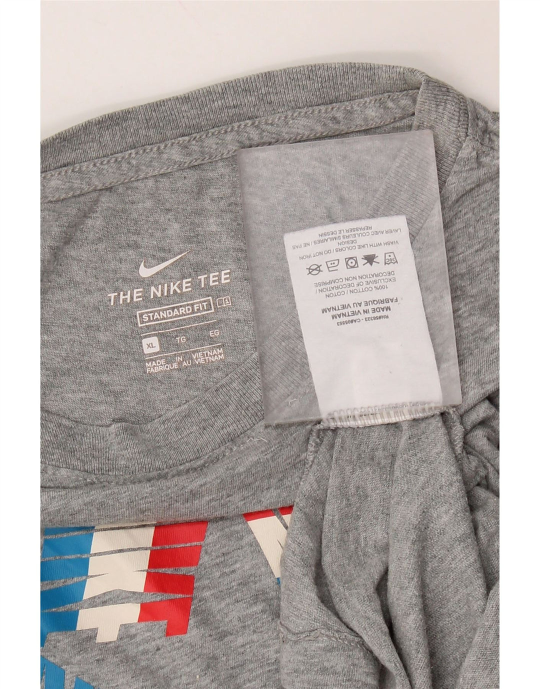 NIKE Damen-T-Shirt mit Standard-Passform, Grafik, UK 18, XL, Grau, Baumwolle