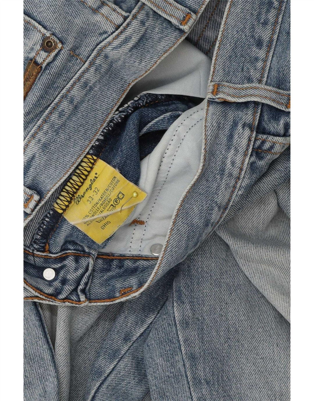 Wrangler Herren Ohio Straight Jeans W33 L29 Blaue Baumwolle