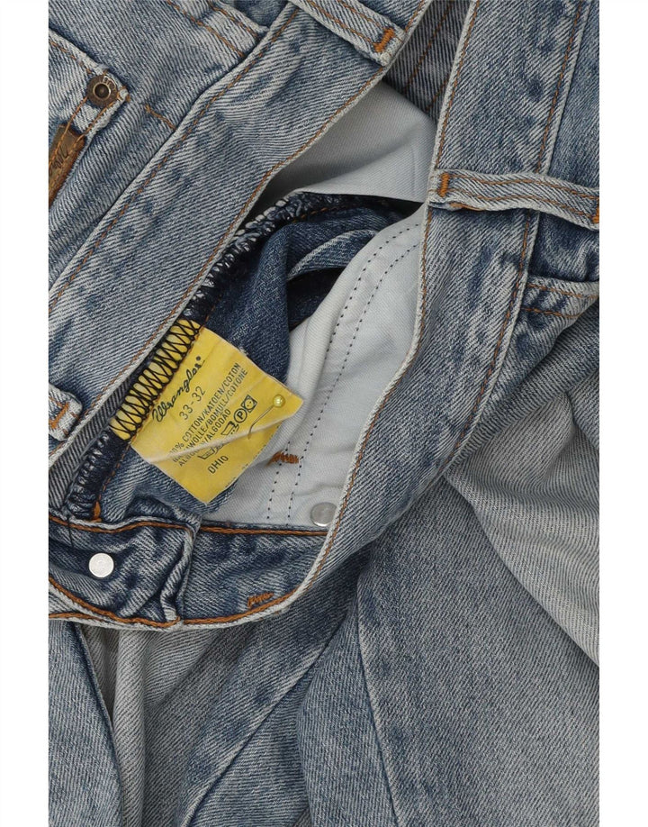 Wrangler Herren Ohio Straight Jeans W33 L29 Blaue Baumwolle
