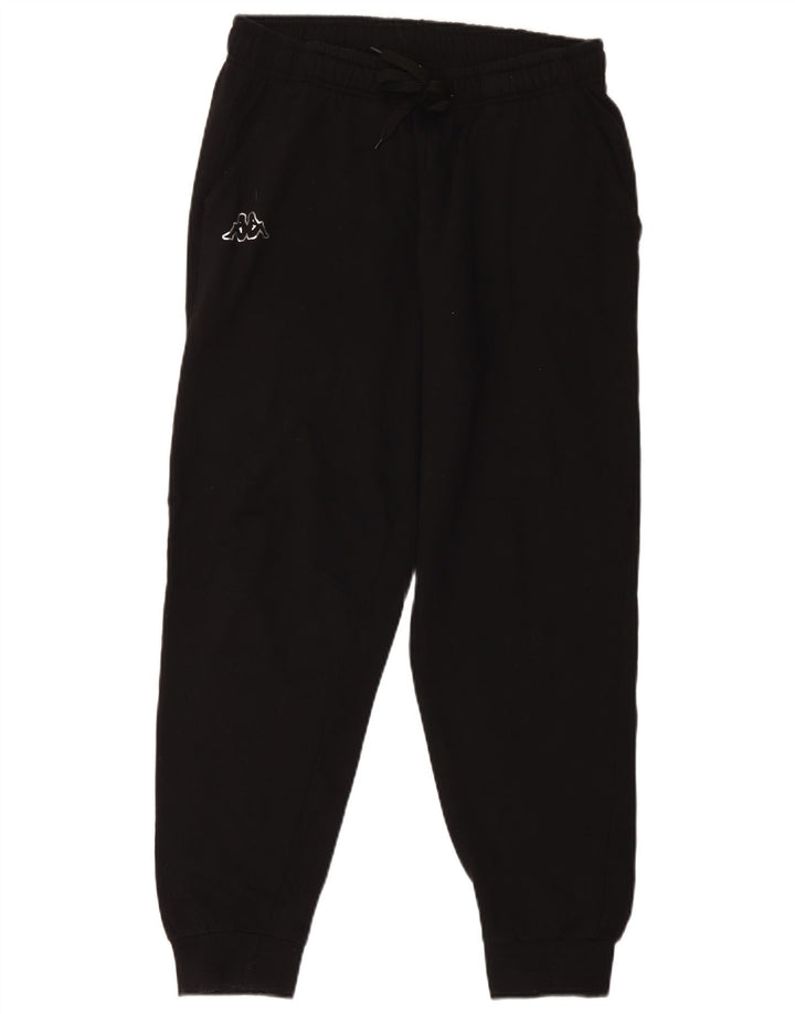 Kappa Herren-Trainingshose, Jogginghose, groß, schwarze Baumwolle