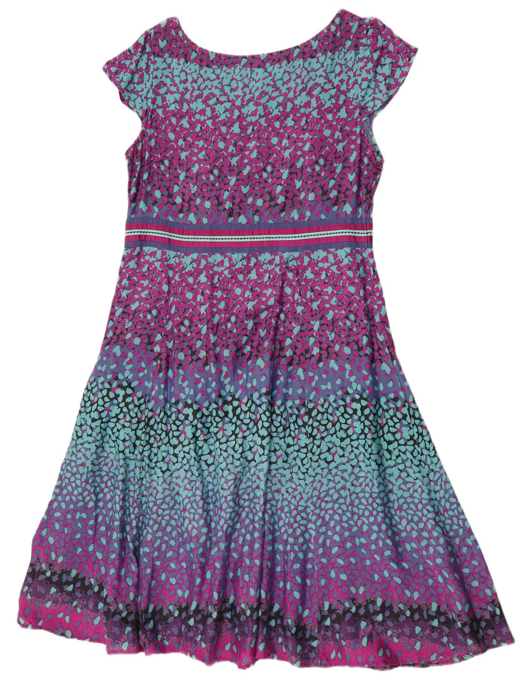 Marks & Spencer Damen Per Una A-Linien-Kleid UK 16 Large Mehrfarbig