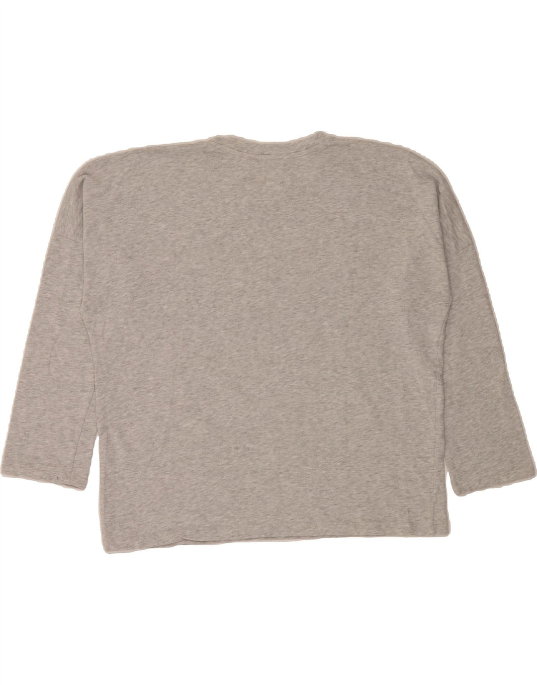 ZARA Womens Oversized Top 3/4 Sleeve UK 10 Small Grey Cotton Vintage Zara and Second-Hand Zara from Messina Hembry 