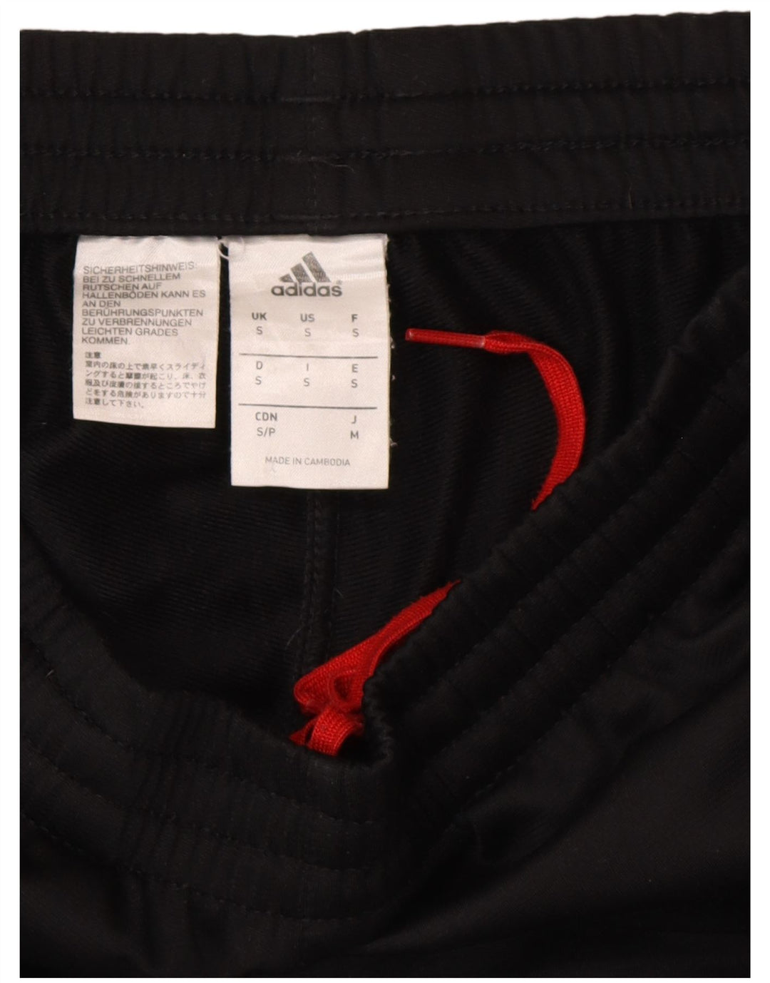 ADIDAS Mens Tracksuit Trousers Joggers Small  Black Polyester