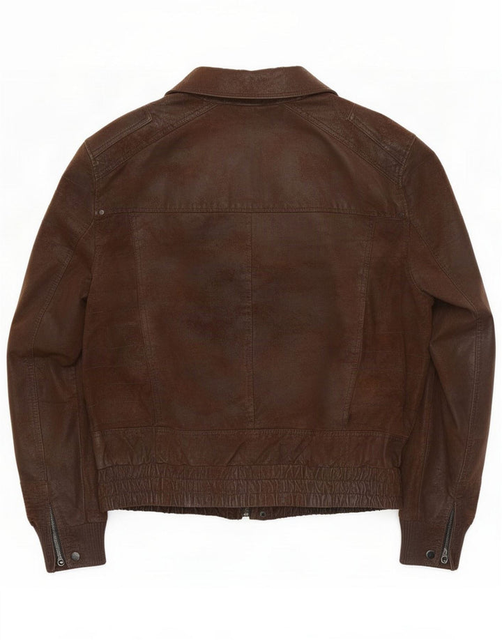 Cedarwood State Herren Lederjacke UK 44 2XL Braun