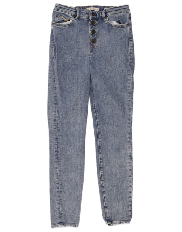 Guess Damen-Jeans mit hoher Taille, Röhrenjeans, W26, L28, Blau
