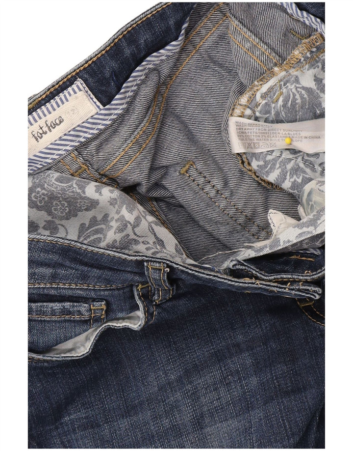Fat Face Damen-Cropped-Jeans UK 12 Medium W34 L23 Blaue Baumwolle