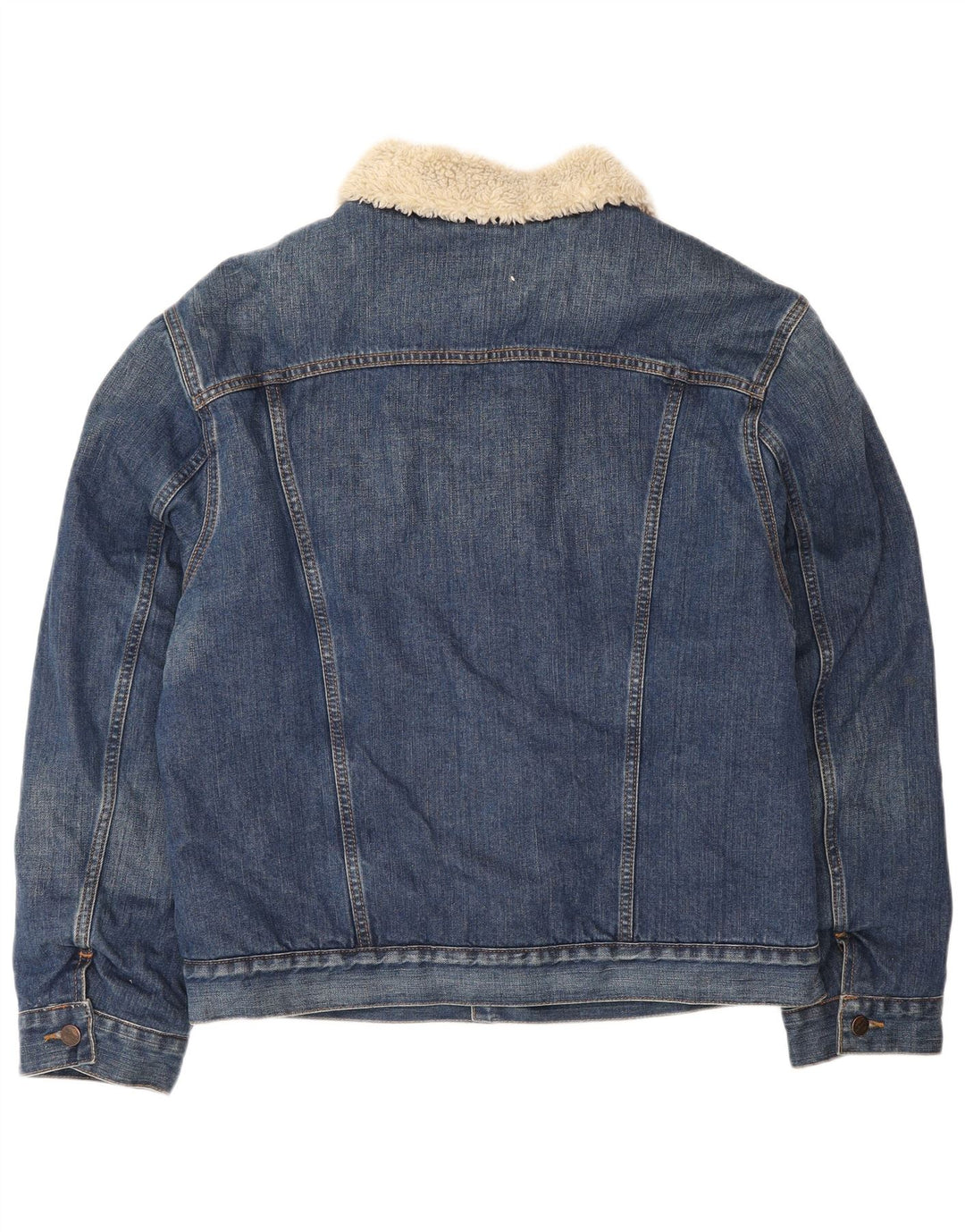 Wrangler Herren Denim Jeansjacke UK 40 Große blaue Baumwolle
