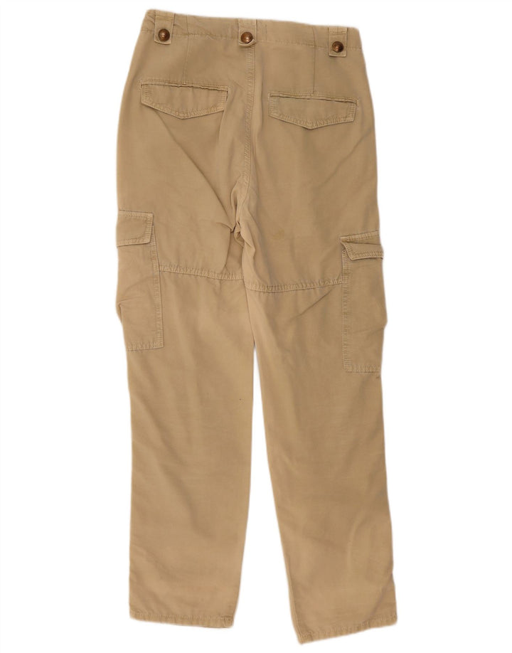 Gerade Cargohose für Damen von Zara, Größe S, W27, L30, Beige