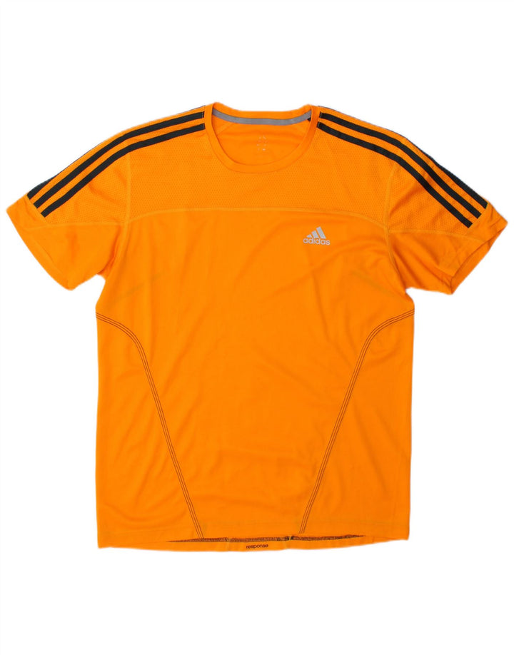 Adidas Herren T-Shirt Top Medium Orange Colourblock