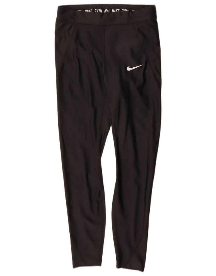 Nike Damen Dri Fit Leggings UK 8 Small Schwarz Polyester